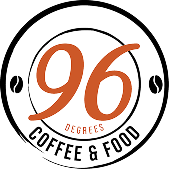 96 degrees coffee & food logo